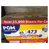 Pom toilet paper 45 rolls