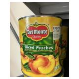Del Monte sliced peaches 105 oz