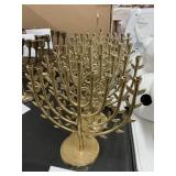 Threshold menorah tree of life metal