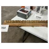 Merry Christmas mantle stocking holder