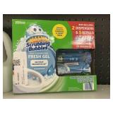 Scrubbing Bubbles toilet stamp