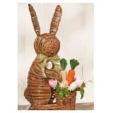 27in Woven bunny decor