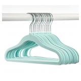 30-pk HD kids velvet hangers sage gauze