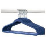 50-pk HD adult velvet hangers -navy