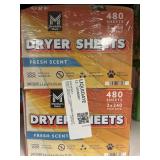 Dryer sheets 480 sheets