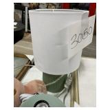 Pillowfort green table lamp 6in