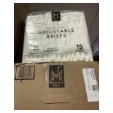 Adjsutable briefs XL 4-15 ct