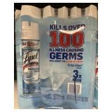 Lysol spray 3 cans