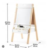 Kids creative easel white