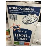 WinCup 1000ct lids fits 12,16 & 20 oz