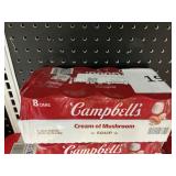 Campbells cream of mushroom soup 8 cans