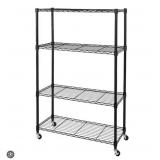 Seville 4- tier steel wire shelving