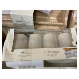 Threshold black wick LED pillar candles 5pc