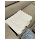 White memory foam bath mat