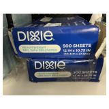 Dixie dry wax deli paper 2-500 sheets