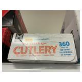 Clear cutlery 360pcs