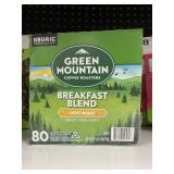 Green Mt light roast 80-K cups