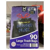 Power Flex large trash bags 90ct