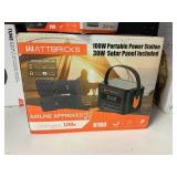 Wattbricks 100W portable power station 30w solar
