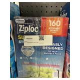 Ziploc slider storage bags 160ct  qt