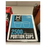 2500 Portion cups 1 fl oz