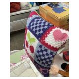 Teen Home crochet pillow 18x18