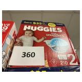 Huggies 210 diapers size 2