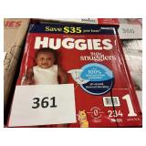 Huggies 234 diapers size 1
