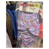 Hurley girls 2 pc swim suit XL 14/16