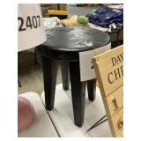 Black wooden stool/ stand 16inHx12inW