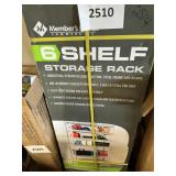 6-Shelf storage rack