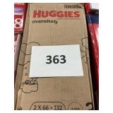 Huggies 132 diapers size 3