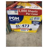 Pom toilet paper 45 rolls
