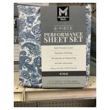 6-pc Perforance sheet set King