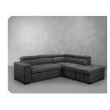 Abbyson Miami fabric L-shaped sofa 3 boxes