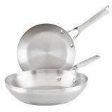 Kitchenaid SS 3-ply base twin pack set