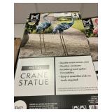 Metal crane statue 2 pack