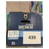 Mens underwear L/XL 84 ct