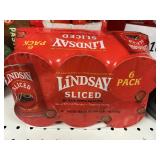 Lindsay sliced olives 6 pack