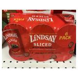Lindsay sliced olives 6 pack