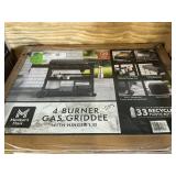 4-Burner gas griddle