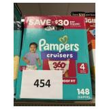 Pampers 148 diapers size 4