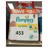 Pampers wipes 896 ct