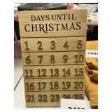 Days till Christmas calender -chipped