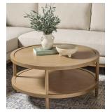 Details 36in Round coffee table natural