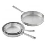 3-pc Non stick tri-ply fry pan set