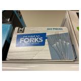 Clear forks 300 pcs