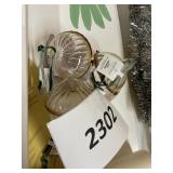 Hearth & Hand glass ornament 3 ct