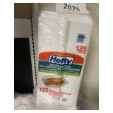 Hefty rectangular contrainers 125 ct