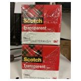 Scotch transparent tape 12 rolls